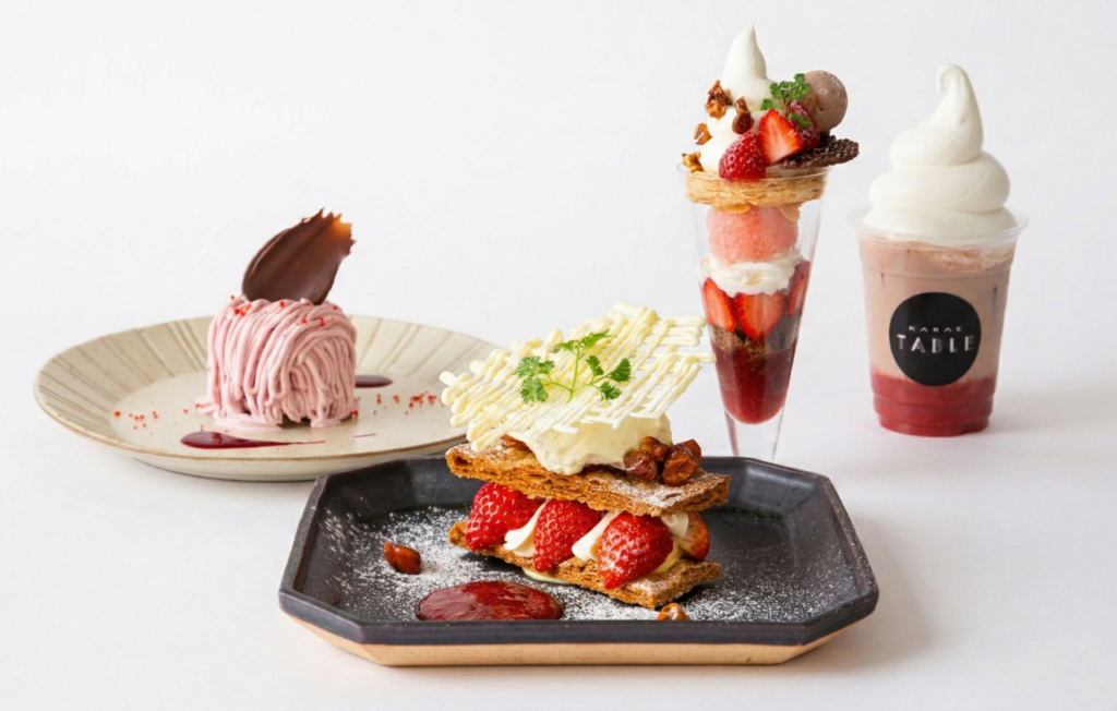 佐賀県産ブランド苺「いちごさん」をたのしむ、春のKARAE TABLE